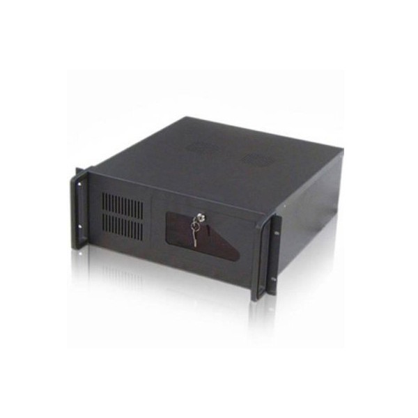 Caja servidor tooq rack 19 pulgadas 4u 406 negra sin fuente ventana transparente