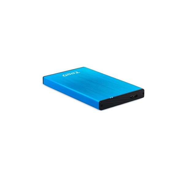Caja externa tooq tqe - 2527bl para hdd 2.5 pulgadas 9.5mm sata 3 usb 3.0 - 3.1 azul