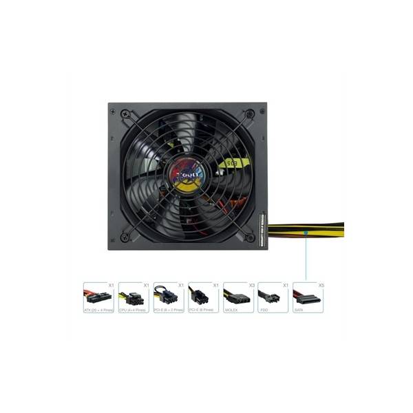 Fuente de alimentacion tooq tqapolo - 650sp atx 650w