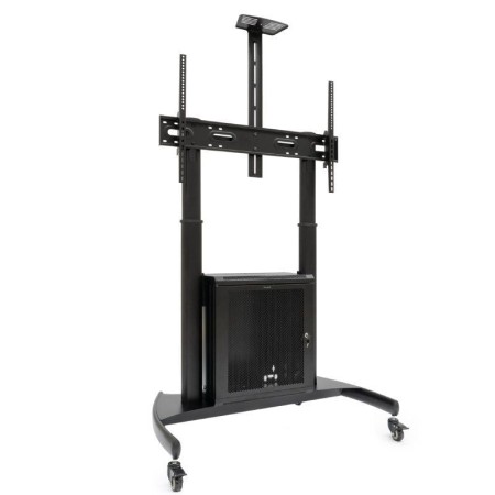 Soporte de Suelo Inclinable con Ruedas TooQ Narnia FS20500M-B para TV de 60-100″/ hasta 100kg