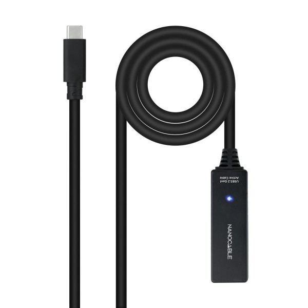 Cable prolongador nanocable con amplificador usb 3.2 gen1 usb - c - m - usb - c - h 5m alargador