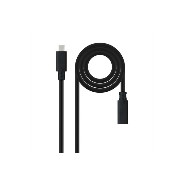 Cable prolongador nanocable usb - c 3.2 gen2x2 100w c - m - h 1.5m alargador