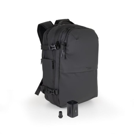 Mochila tooq tqbp - v101 - bk para portatil 17 pulgadas negra + comprension vacio y bomba aire 30 - 55l