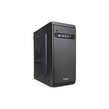 CAJA MICROATX TOOQ TQC-4702-SP DODEKA GPU MAX 250mm 3x2.5 2x3.5 USB-C F.A ATX 500W COLOR NEGRO