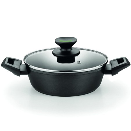 Cacerola Baja Monix Green M480528/ Ø28cm/ Aluminio forjado/ Apta para Inducción