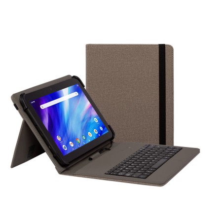 Funda con teclado nilox para tablet 10.5 pulgadas usb marron