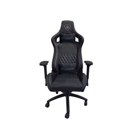 SILLA GAMER PRO KEEP OUT XSPRO HAMMER SILVER BLACK CUERO SINTETICO DE ALTA CALIDAD ELEVADOR 80mm REP
