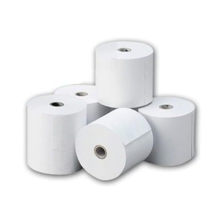 PACK DE 10 ROLLOS DE PAPEL TERMICO DE 80x80mm LIBRE DE BISFENOL A