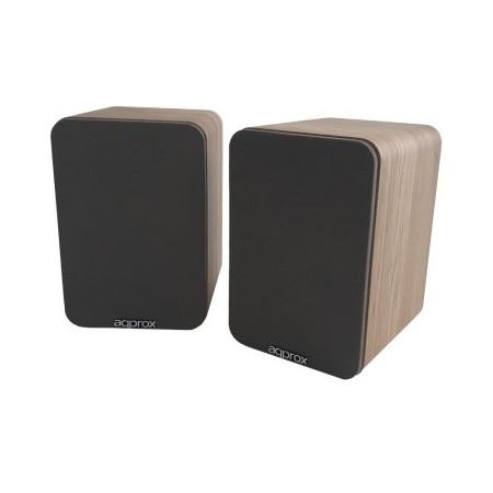 ALTAVOCES 2.0 BLUETOOTH AUTOAMPLIFICADOS APPROX APPSPK02WD 30W POR CANAL BT5.0 RCA OPTICAL COAXIAL U