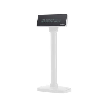 VISOR TPV PARA CLIENTE 40 CARACTERES (20 COLUMNAS x 2 LINEAS) COLOR BLANCO APPVFD01WH