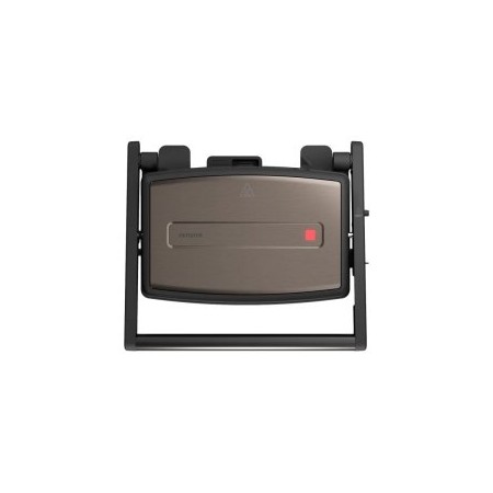 SANDWICHERA GRILL AIWA ASM-1500G PLACAS CON RECUBRIMIENTO ANTIADHERENTE 1500W COLOR PLATA 180º