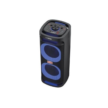 ALTAVOZ BLUETOOTH TROLLEY AIWA KBTUS-D800 BT 5.0 80W RMS BATERIA 3h USB TF AUX MIC RGB NEGRO