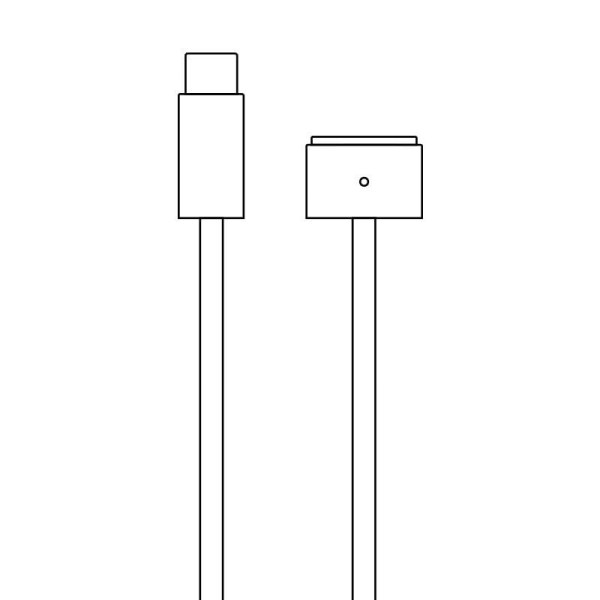 Cable Apple USB Tipo-C a Magsafe 3 para MacBook Pro 14" y 16"/ 2021/ 2m