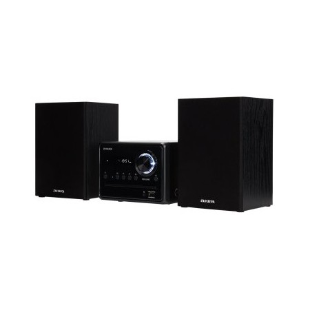 MICRO CADENA DE MUSICA AIWA MSBTU-300 BLUETOOTH 4.2 REPRODUCTOR DE CD / USB RADIO FM 2 ALTAVOCES 10+