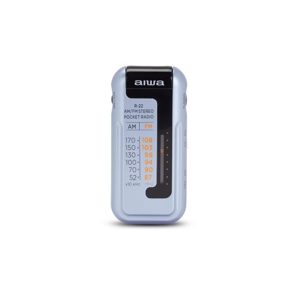 RADIO ANALOGICA MINI AIWA R-22SL AM/FM HYPERBASS COLOR SILVER
