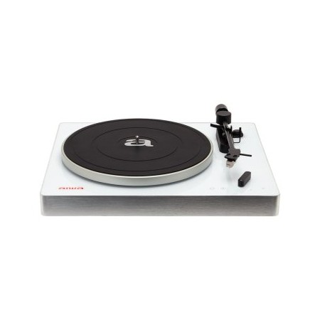 TOCADISCOS BLUETOOTH AIWA APX-680BT WHITE ALTA PRECISION BT 5.0 PLATO DE METAL 27.5cm TRES VELOCIDAD