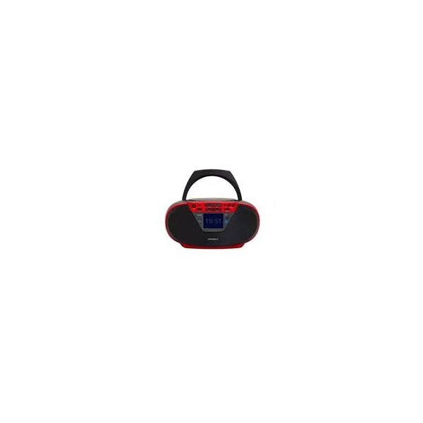 RADIO CD BLUETOOTH PORTABLE AIWA BOOMBOX BBTU-500DAB/BK ROJO 6W RMS BT MP3 USB Y JACK 3.5mm