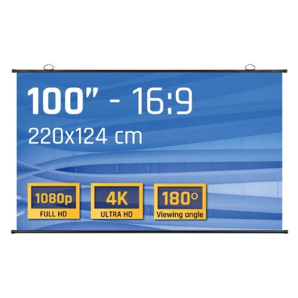 iggual Pantalla enrollable manual 100″16:9 PEM100p