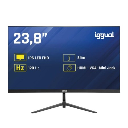 iggual Monitor 24″ IPS 1ms FHD 120Hz VGA HDMI Slim