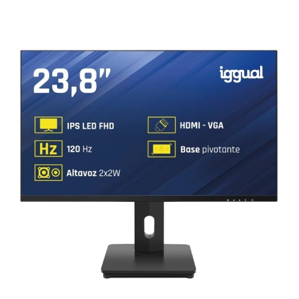 iggual Monitor 24″ VGA HDMI 120Hz pivotante AA MM