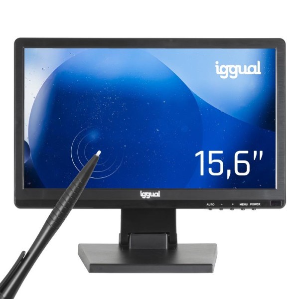 iggual Monitor táctil resistivo 15,6″ 16:9 HD+