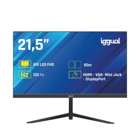 iggual Monitor 21,5″ IPS 1ms FHD 120Hz VGA HDMI DP