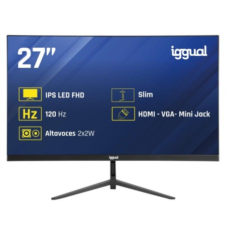 iggual Monitor 27″ IPS 1ms FHD 120Hz VGA HDMI MM