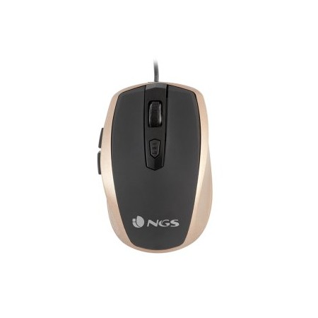 (Km0) MOUSE NGS TICK 800/1600DPI USB 6 BOTONES COLOR ORO CASH30