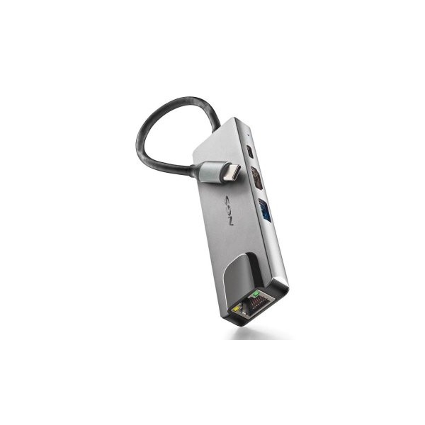 ADAPTADOR USB-C 4 EN 1: HDMI, USB-C, RJ45 Y USB 3,0 WONDERDOCKSUPRA
