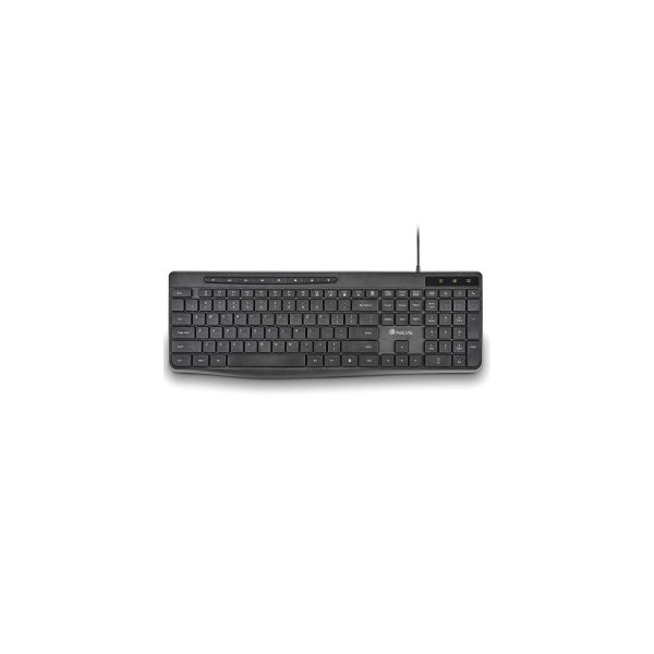 TECLADO NGS SPECTRA ULTRA SLIM TECLAS MULTIMEDIA COLOR NEGRO