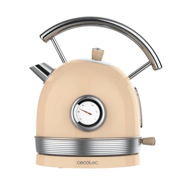 Hervidora de agua cecotec thermosense 420 vintage light beige 2200w 1.8l