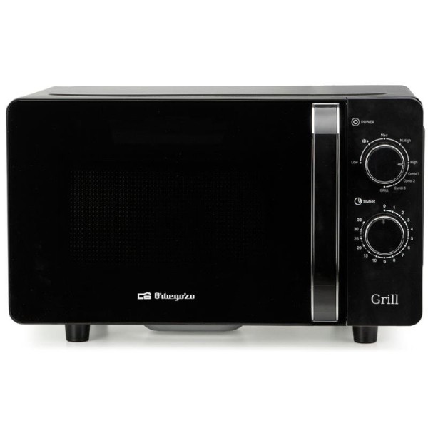 Microondas Orbegozo MIG 2071 CE/ 700W/ Capacidad 20L/ Función Grill/ Negro
