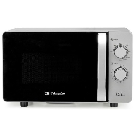 Microondas Orbegozo MIG 2072 CE/ 700W/ Capacidad 20L/ Función Grill/ Gris