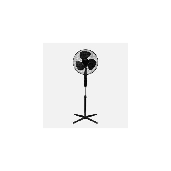 VENTILADOR DE PIE FABRILAMP FLIP 45W 3X ASPAS 3X VELOCIDADES DIAMETRO 40CM ORIENTABLE REGULABLE NEGR