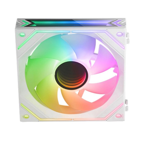 Ventilador caja mars gaming mf - linkfinity argb 2x120mm blanco