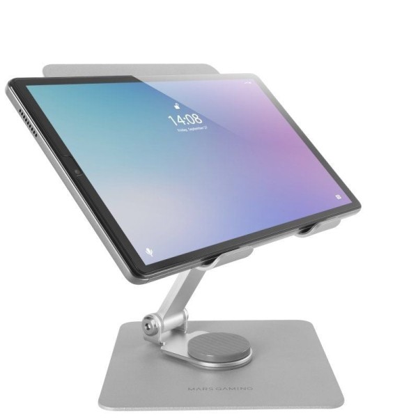 Soporte para Tablets/Convertibles Mars Gaming MA-RST/ hasta 13″/ Gris Plateado