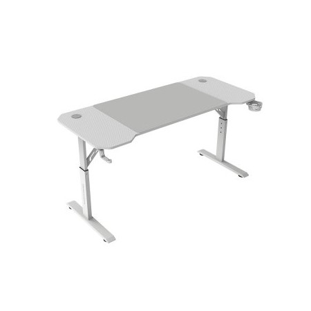 MESA MARS GAMING MGD ERGO 140 REGULABLE EN ALTURA TABLERO BLANCO 140x60 CHASIS DE ACERO ALF. XXL