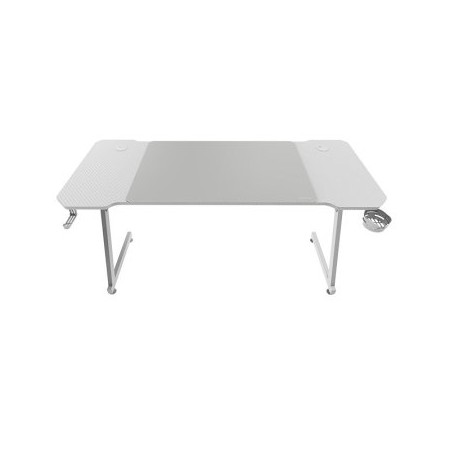MESA MARS GAMING MGD X140 CHASIS DE ACERO TABLERO BLANCO 140x60 DISEÑO FIBRA CARBONO ALF. XXL