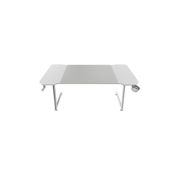 MESA MARS GAMING MGD X140 CHASIS DE ACERO TABLERO BLANCO 140x60 DISEÑO FIBRA CARBONO ALF. XXL