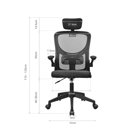 SILLA ERGONOMICA MARS GAMING MGCERGOPLUS GRIS MALLA TRANSPIRABLE REPOSACABEZAS Y REPOSABRAZOS
