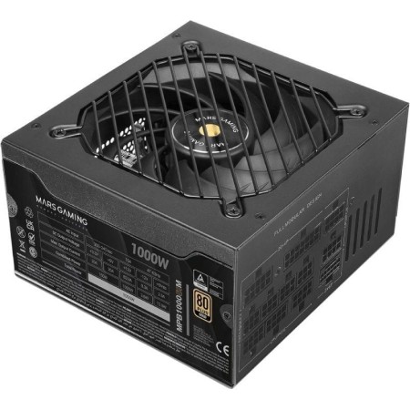 Fuente de Alimentación Mars Gaming MPB1000SIM/ 1000W/ Ventilador 14cm/ ATX 3.1/ PCIe 5.1/ 80 Plus Gold