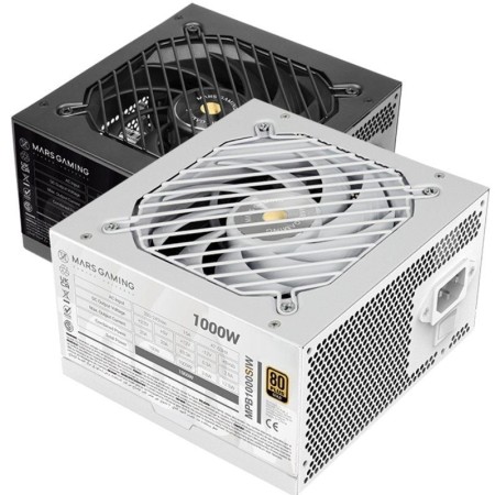 Fuente de Alimentación Mars Gaming MPB1000SI/ 1000W/ Ventilador 12cm/ 80 Plus Gold