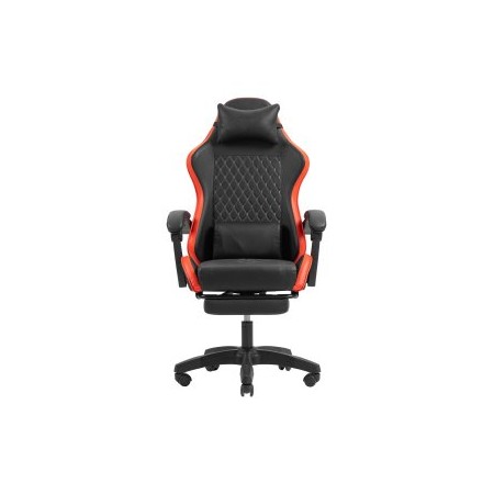 SILLA GAMER MARS GAMING MGCXBBL NEGRA Y ROJA RECLINABLE REPOSABRAZOS AJUSTABLE REPOSAPIES COJINES
