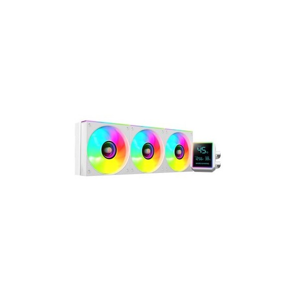 Kit refrigeracion liquida mars gaming mllcdpro360w argb 3x 120mm blanco