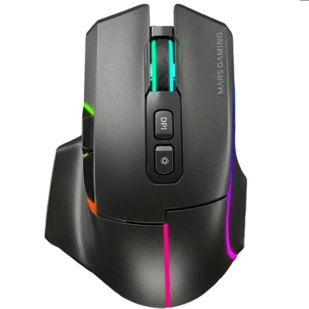 Ratón Inalámbrico Mars Gaming MMW-VECTOR/ Batería Recargable/ Hasta 12000 DPI