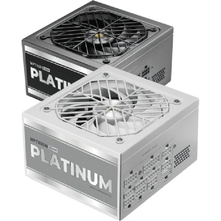 Fuente de Alimentación Mars Gaming MPT850/ 850W/ Ventilador 14cm/ ATX 3.1/ PCIe 5.1/ 80 Plus Platinum/ Blanca