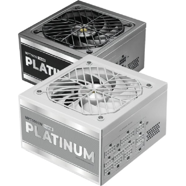 Fuente de Alimentación Mars Gaming MPT1000/ 1000W/ Ventilador 14cm/ ATX 3.1/ PCIe 5.1/ 80 Plus Platinum/ Blanca