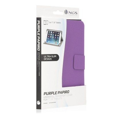 Funda NGS Papiro para Tablets de 8"/ Púrpura