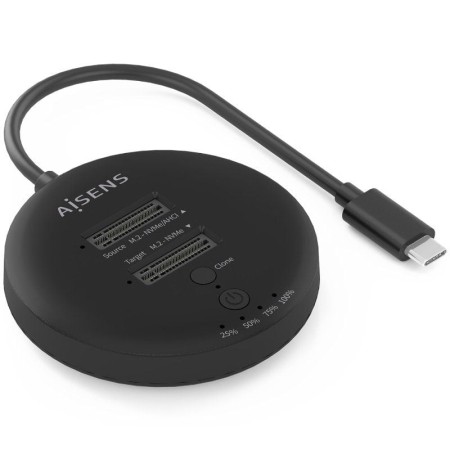 Docking Station USB 3.2 Gen2 Tipo-C para SSD M.2 NVMe Aisens ASDS-2M2N05-BK/ Gris