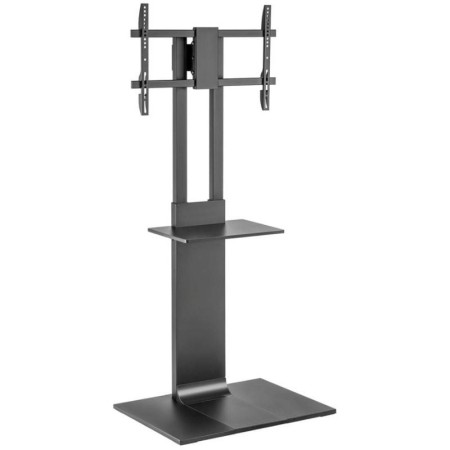Soporte de Suelo Inclinable/ Giratorio con Bandeja DVD Aisens FT86TSE-399 para TV de 37-86″/ hasta 50kg